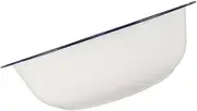 FOMIYES Vintage Style Enamel Foot Washing Basin Portable Foot Bath Tub for Home Pedicure White Enamel