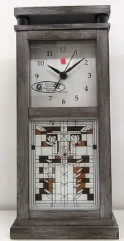 BULOVA FRANK LLOYD WRIGHT MANTLE CLOCK "WATERLILIES" B4835