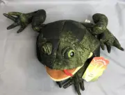 Frog Puppet Plush Folkmanis Toad Full Body Hand Bumpy Green Creative Play Cloth