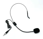 Headset Microphone w/ 3.5mm Screw Lock Stereo for Sennheiser Wireless Body-Packs