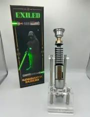 Star Wars Korbanth Exiled Luke Skywalker Lightsaber Replica Installed Proffie
