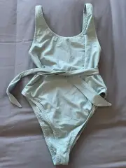 Tigerlily Ferrah One piece Seamist Sage green Size M - BNWT RRP $159