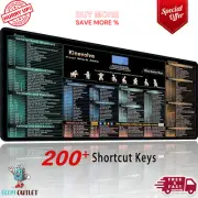 Excel,Word,Outlook,Windows,PowerPoint Cheat Sheet Mouse Pad,Extended Large XL Of