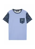 Versace Kids Printed Logo Cotton T-shirt (8-14 Years) - Blue - 08YR (8 Years) 08YR (8 years)