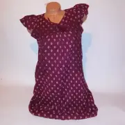 Old Navy Womens Dress Burgundy Cap Sleeve