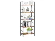 NEWBULIG Bookshelf, Bookcase with 5 Tiers, Metal Frame Bookcase