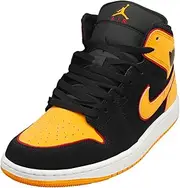 Jordan Men's Air 1 Mid SE Black/Vivid Orange (FJ4923 008)