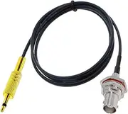 Waterproof BNC Female to 3.5mm Single Male 1/8 "TS Plug Tail Fiber Closed-Circuit Television Camera Antenna RG174 Coaxial Cable Jumper(WPBNC F to 3.5 Mono,2.9M)
