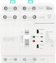 Depisuta 40A Automatic Transfer Switch, 4P Uninterrupted Dual Power Generator Changeover Switch, DIN Rail Mount, 50HZ/60HZ, for Family Factory Laboratory Farm