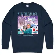 Auntie Mabel & Pippin Homage Jumper Sweater Sweatshirt Retro 90s TV Show Come Outside CrewneckHoodie