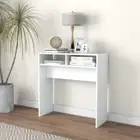 vidaXL Console Table White 78x30x80 cm Engineered Wood BMG