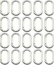 Carabiner Clips for Keys - Zinc Alloy Spring Snap Hooks,Compact Outdoor Hiking Equipment for Camping Fishing and Traveling