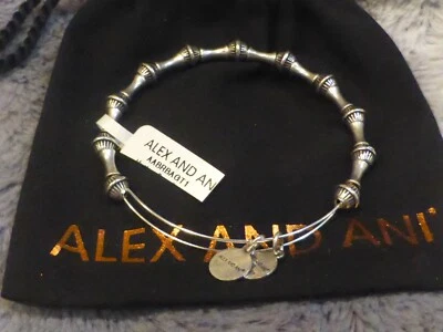 Alex and Ani Silver Link Expandable Bracelet NWT Dust Bag