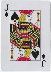 Jumbo Giant Playing Card Jack of Spades Junk Smash Journal Scrapbook Crafts