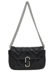 [Marc Jacobs] Marc Jacobs-Logo Shoulder Bag Borse A Spalla Nero-Donna OS