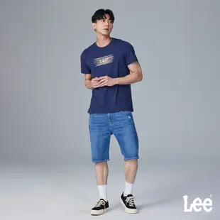 Lee 男款 涼感 902 休閒牛仔短褲 中深藍洗水｜Modern/Jade Fusion