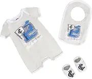 Carlton Blues AFL Footy Baby Infant Footy Fan Romper Bib Booties Gift Set