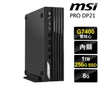 在飛比找momo購物網優惠-【MSI 微星】G7400迷你商用電腦(PRO DP21 1