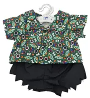 Build A Bear Zombie Pompompurin Sanrio Halloween Shirt Short Set Clothes NEW