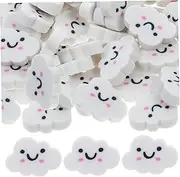 GETAJGHSD 50pcs Fun Cloud Shaped Mini Erasers for Pocket Sized Tiny Erasers for School Supplies Goodie Bags Halloween Party Favors Efficiently Remove Pencil Marks