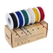 22 awg Solid Wire Kit-6 different colored 30 ft spools Hook up Wire Kit