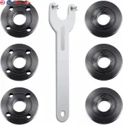 7PCS Angle Grinder Nut Angle Grinder Wrench Kit 5/8-11 Flange Metal Lock Nuts