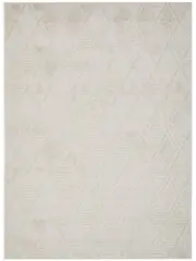 Margo Beige Diamond Geometric Textured Rug