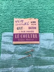 Jaeger Lecoultre Watch Gilt Baton Hands Pair, 46-M