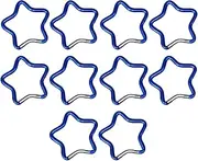 [Zxpjkyu] 10pcs Five-Pointed Star Shape Carabiners Heavy Duty Keychain Clips for Outdoor Fishing
