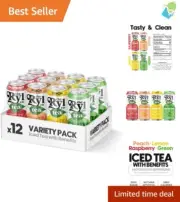 12-Pack Ryl Iced Tea - Antioxidant Superblend, Keto-Friendly & Zero Calories