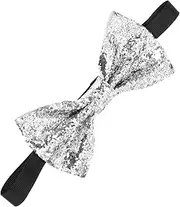[SAFIGLE] Glitter Bowties for Men Adjustable Pre Tied Bow Tie for Weddings Formal Events Elegant Costume Accessory for Prom Special Occasions