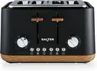 EK5823BLK Toronto 4-Slice Toaster - Wide Slots, 6 Browning Levels, Removable Cru
