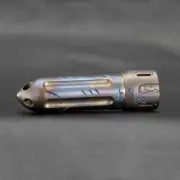 Handmade EDC Titanium Pill Case Holder Container Organizer Keychain Pendant Gift