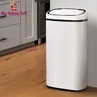 Devanti 68L Motion Sensor Bin Rubbish Automatic Trash Can Kitchen White