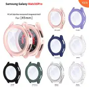 for Samsung Galaxy watch5 pro 45mm Case PC+Tempered Glass Case watch5pro Case