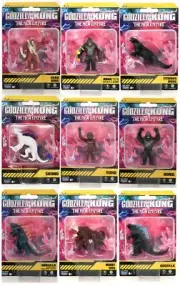 PLAYMATES TOYS MONSTERVERSE GODZILLA X KONG THE NEW EMPIRE 2" SET OF 9 FIGURES