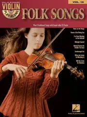Folk Songs for Violin Play-Along Vol 16 Fiddle Sheet Music Hal Leonard Book & CD