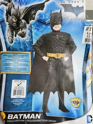 Batman Dark Knight Rises Child's Deluxe Muscle Chest Batman Costume