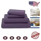 Cooling Silky Soft Bamboo Sheets - 5-Piece Set for Split King - 16" Deep Pockets