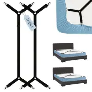 Sheet Straps, Adjustable Bed Sheet Suspenders Max Stretch from 29.5 in to 82....