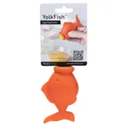 Peledesign Yolkfish 10cm Silicone Egg Yolk Separator/Cooking Divider Orange