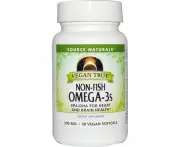 Source Naturals, Vegan True, Non-Fish Omega-3s, 300 mg, 30 Vegan Softgels