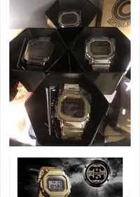 在飛比找Yahoo!奇摩拍賣優惠-銀色全新 CASIO G-SHOCK GMW-B5000GD