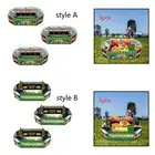 3x Food Dishes Football Snack Stadium Set Chip Dip Trays for Celebration