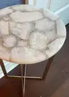 Round Agate Stone Center Sofa Coffee Table Luxury Gemstone Hotel Room Decors
