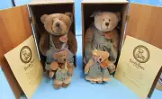 APPLAUSE BONITA BEAR SET LIMITED EDITIONS OWEN & KATIE PLUS SMALL OWEN & KATIE