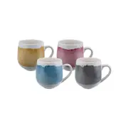 Bundanoon New Bone China Coffee & Tea Mugs - 400ml Banded Jewels