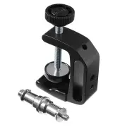 Heavy Duty U C Clamp Mount Holder Stand 1/4'' 3/8'' Screw F DSLR Flash LED Light
