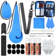 Saxophone Cleaning kit with Case，Clarinet Flute Cleanser Maintenance Kit with...