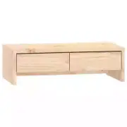 Wooden Monitor Stand Computer Laptop TV Desktop Riser Table Top Display Shelf